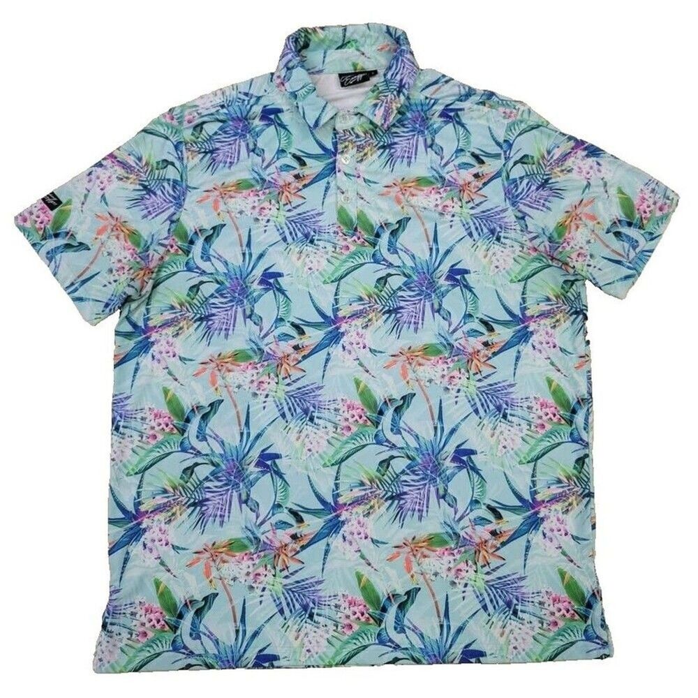 Sunday Swagger Men’s Large Performance Stretch Polo Shirt